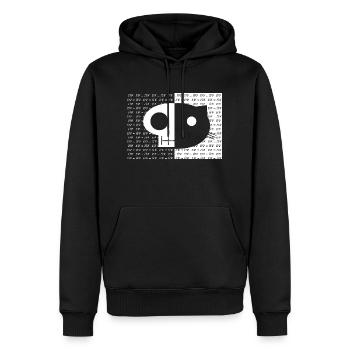 Schrodinger Cat - Men’s Premium Organic Hoodie - black - Front - Nico (187cm)