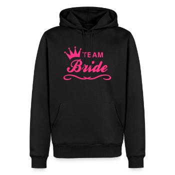 Team Bride - Männer Premium Bio Hoodie - Schwarz - Vorne - Nico (187cm)