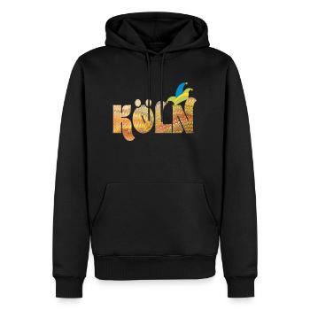 köln karneval e 37 - Männer Premium Bio Hoodie - Schwarz - Vorne - Nico (187cm)