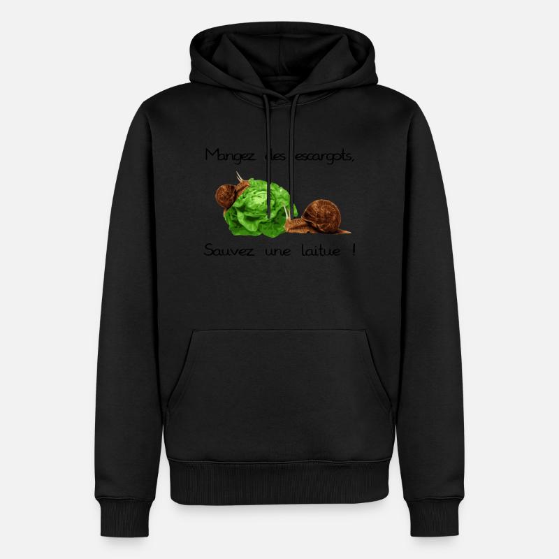 Snails - Männer Premium Bio Hoodie - Schwarz