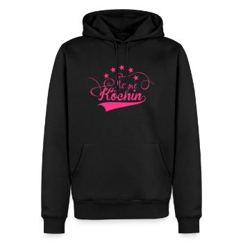 Köchin - Männer Premium Bio Hoodie - Schwarz - Vorne - Nico (187cm)
