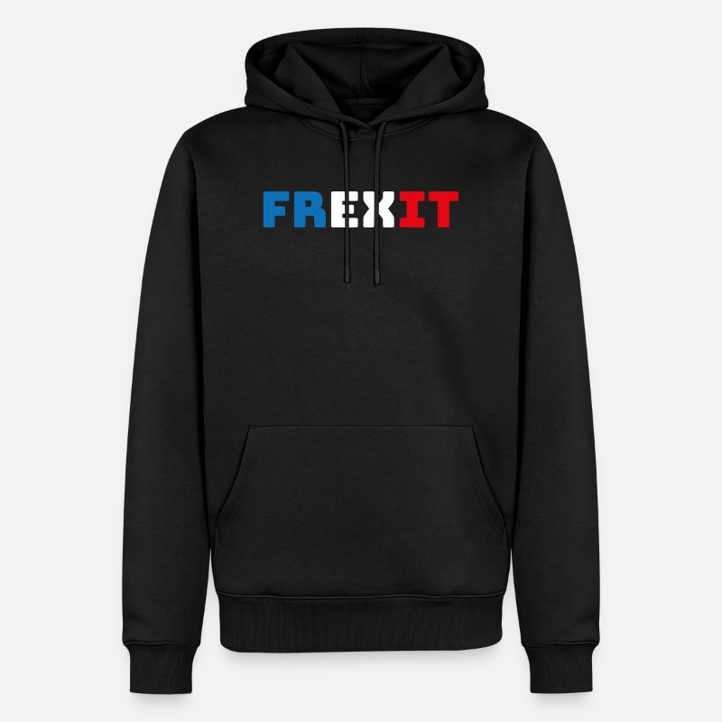 FREXIT Asselineau upr - Sweat à capuche Premium bio Homme - noir