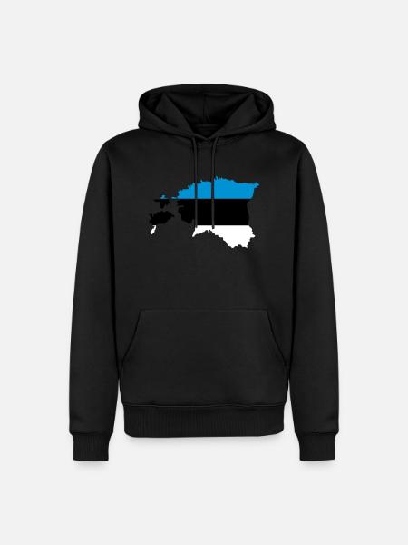 Estland - Männer Premium Bio Hoodie - Schwarz