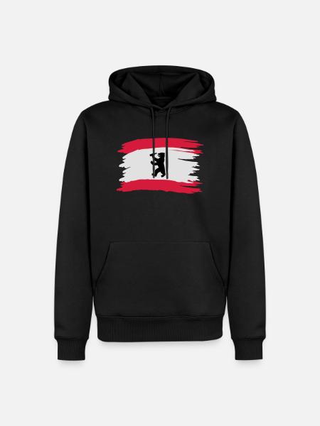 Berlin - Bierlin Flagge - Männer Premium Bio Hoodie - Schwarz