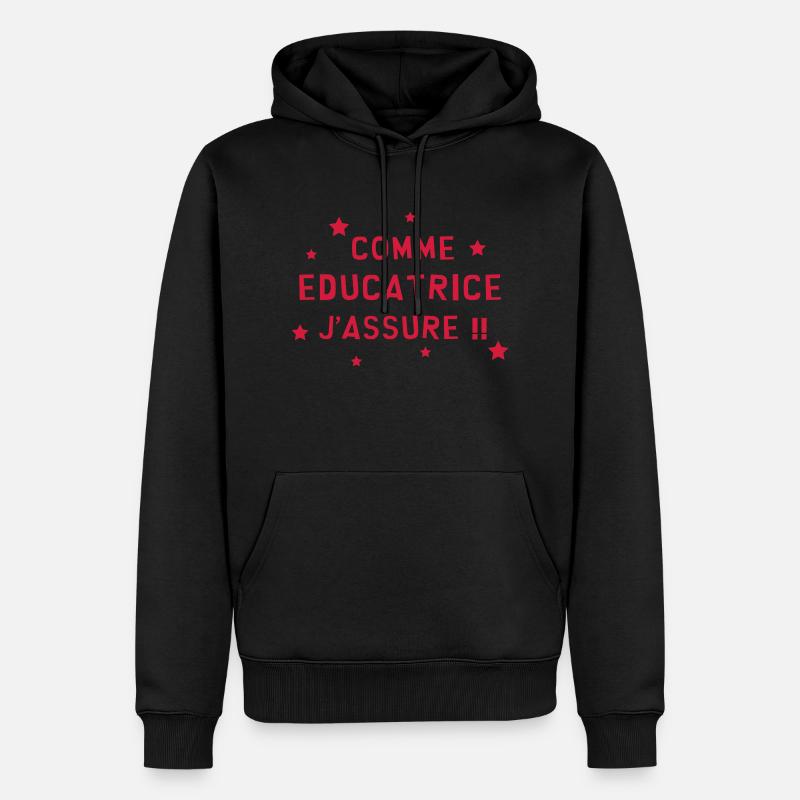 Education / Educateur / Educatrice / Ecole / Prof - Sweat à capuche Premium bio Homme - noir