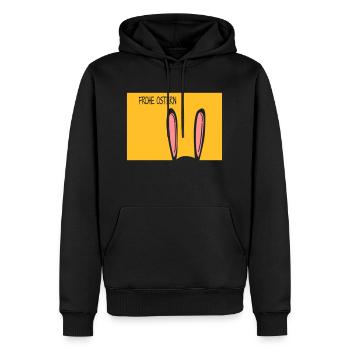 Frohe Ostern - Männer Premium Bio Hoodie - Schwarz - Vorne - Nico (187cm)