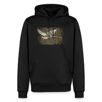 Bird - Men’s Premium Organic Hoodie - black - Front - Nico (187cm)