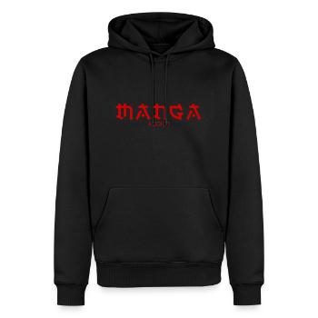 Manga-Süchtiger - Männer Premium Bio Hoodie - Schwarz - Vorne - Nico (187cm)