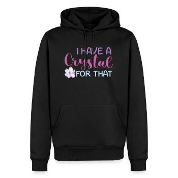 lustige Geschenkideen des Kristallliebhabers - lustiges Edelsteingeschenk - Männer Premium Bio Hoodie - Schwarz - Vorne - Nico (187cm)