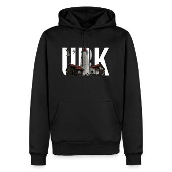 Urk - Men’s Premium Organic Hoodie - black - Front - Nico (187cm)