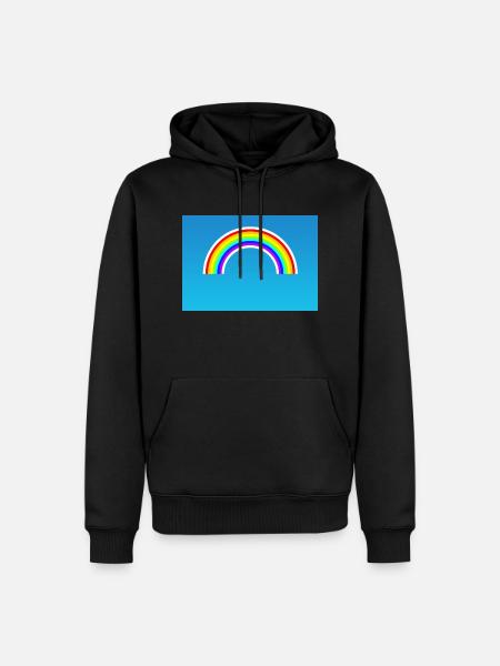 Rainbow - Men’s Premium Organic Hoodie - black