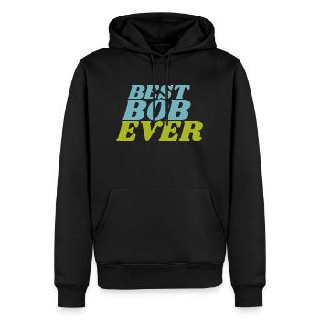 Best Bob Ever - Men’s Premium Organic Hoodie - black - Front - Nico (187cm)