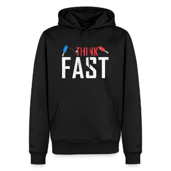Ping Pong Table Tennis - Men’s Premium Organic Hoodie - black - Front - Nico (187cm)