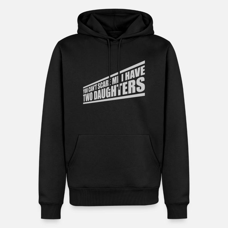 I have two daughters - Männer Premium Bio Hoodie - Schwarz
