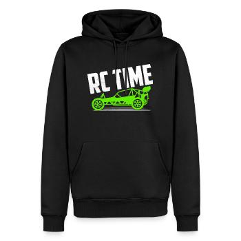 RC Time Model Voiture Télécommande - Sweat à capuche Premium bio Homme - noir - Devant - Nico (187cm)
