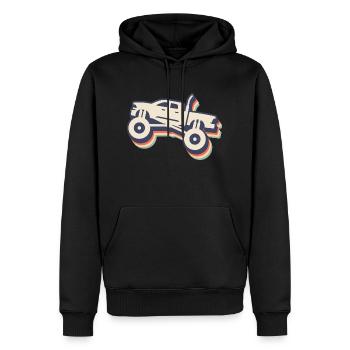 Monster Trucks Jungen Monster Truck Vintage - Männer Premium Bio Hoodie - Schwarz - Vorne - Nico (187cm)