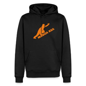 Berge beim Bergsteigen mauna kea - Männer Premium Bio Hoodie - Schwarz - Vorne - Nico (187cm)
