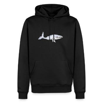Mimosarella Walfisch - Männer Premium Bio Hoodie - Schwarz - Vorne - Nico (187cm)