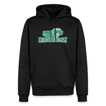 Because Cars Dont Sell Themselves - Men’s Premium Organic Hoodie - black - Front - Nico (187cm)
