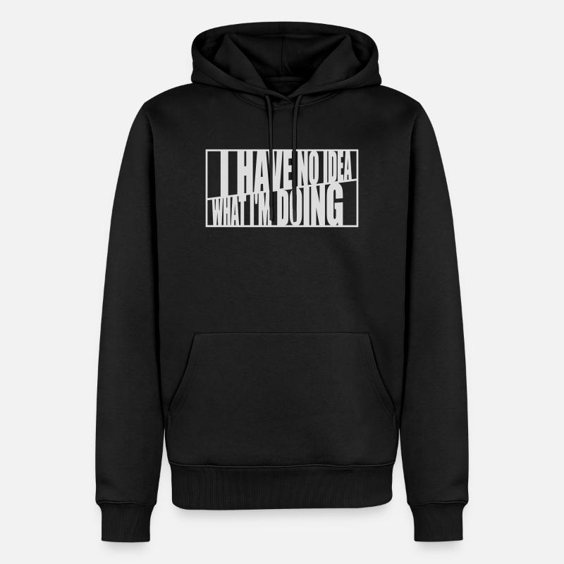 Aucune idée - Sweat à capuche Premium bio Homme - noir