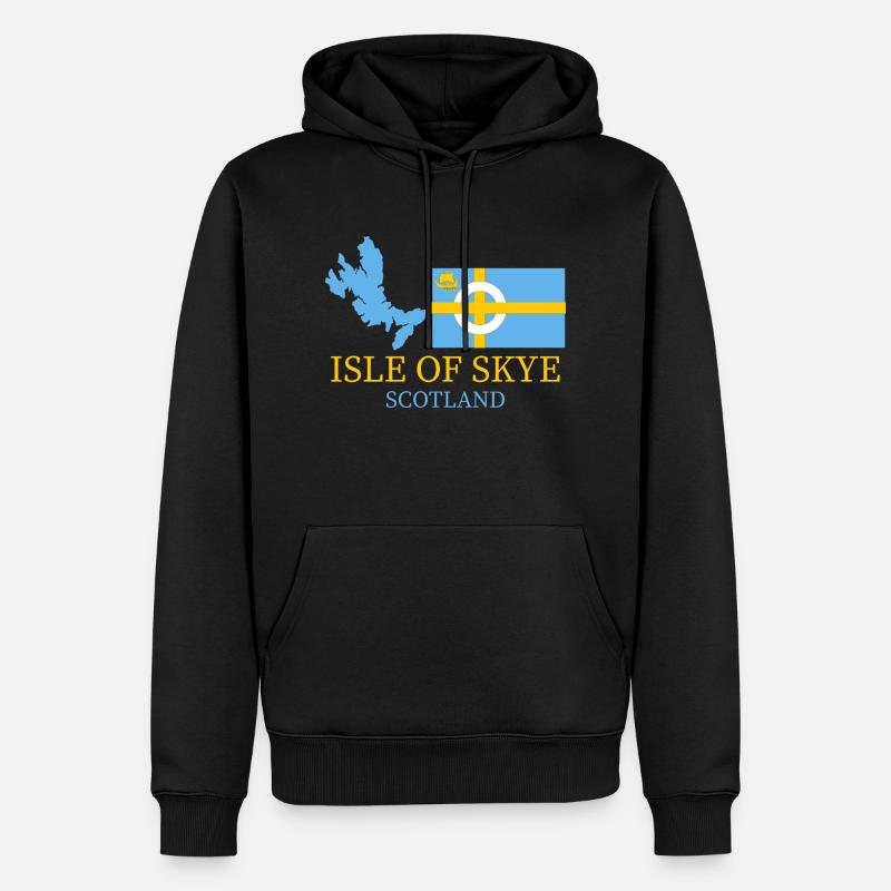 île de skye - Sweat à capuche Premium bio Homme - noir