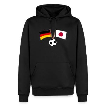 Germany Japan Flag Football - Men’s Premium Organic Hoodie - black - Front - Nico (187cm)