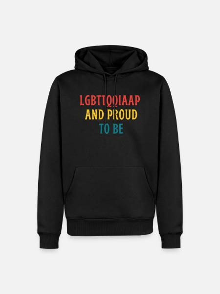 LGBT and proud to be! - Men’s Premium Organic Hoodie - black
