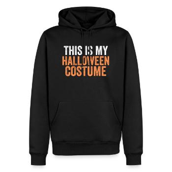 Ceci est mon costume d’Halloween t-shirt costume costume - Sweat à capuche Premium bio Homme - noir - Devant - Nico (187cm)
