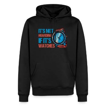 Watch Collector Watch Watchmaker - Men’s Premium Organic Hoodie - black - Front - Nico (187cm)