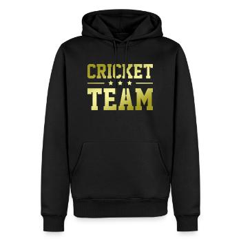 Cricket Team - Männer Premium Bio Hoodie - Schwarz - Vorne - Nico (187cm)