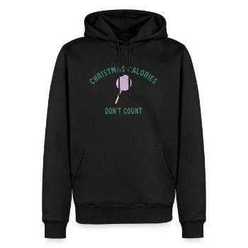 Christmas calories don't count - Sweat à capuche Premium bio Homme - noir - Devant - Nico (187cm)