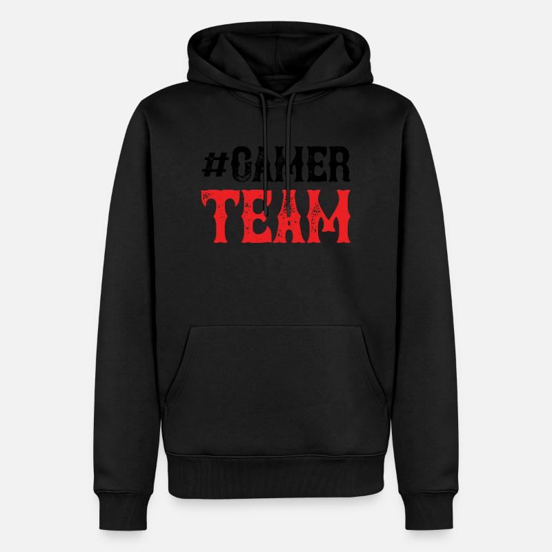 Équipe de joueurs - Sweat à capuche Premium bio Homme - noir