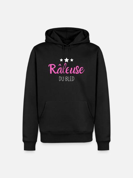 Râleuse du bled - Sweat à capuche Premium bio Homme - noir