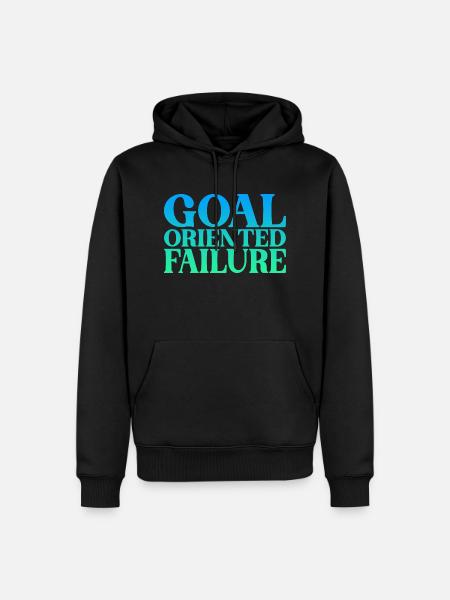 Goal Oriented Failure 2 - Männer Premium Bio Hoodie - Schwarz