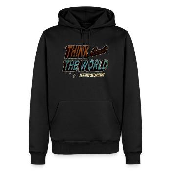 environmentalist be eco alternatively green - Männer Premium Bio Hoodie - Schwarz - Vorne - Nico (187cm)