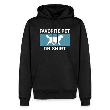 Chien de chasse - Sweat à capuche Premium bio Homme - noir - Devant - Nico (187cm)