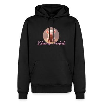 Kleines Ferkel - Männer Premium Bio Hoodie - Schwarz - Vorne - Nico (187cm)