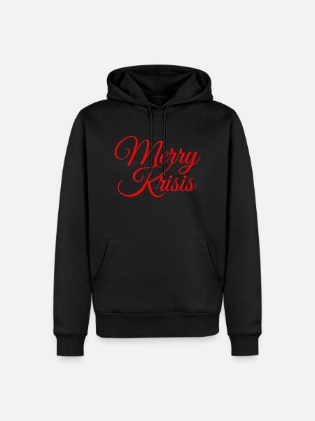 Merry Krisis - Men’s Premium Organic Hoodie - black