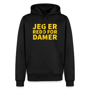 I'm scared ladies - Men’s Premium Organic Hoodie - black - Front - Nico (187cm)