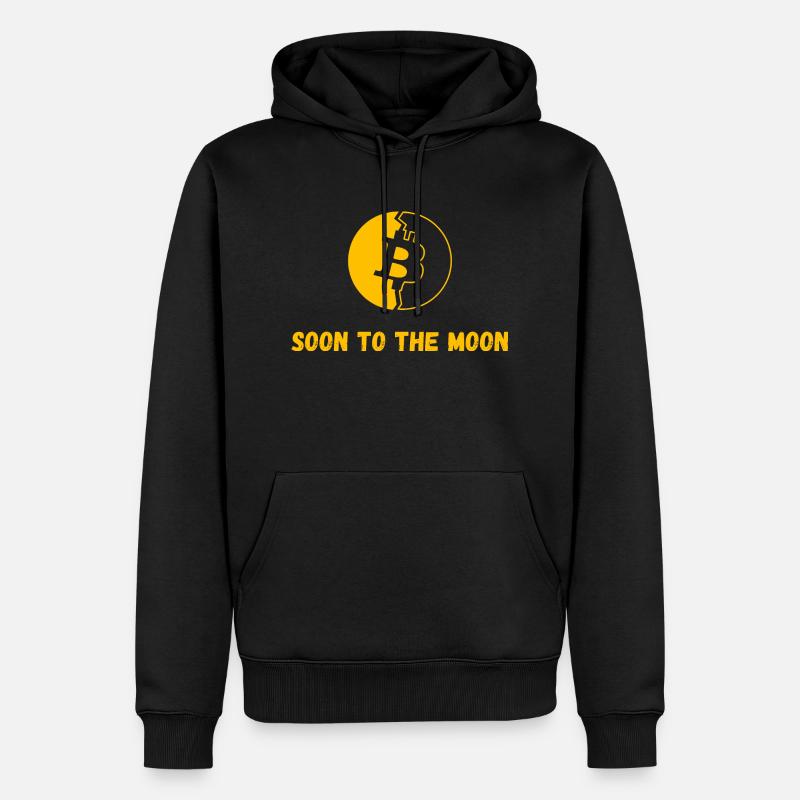 Bitcoin Crypto BTC - Männer Premium Bio Hoodie - Schwarz