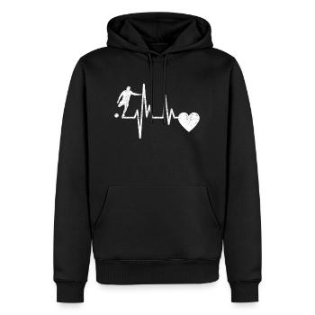 Soccer Team Soccer Design Soccer Player - Men’s Premium Organic Hoodie - black - Front - Nico (187cm)