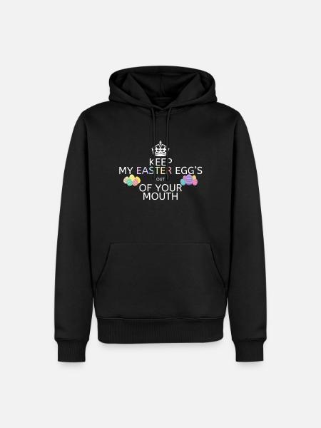 Chemise de Pâques drôle, T-Shirt de Pâques femme, Pâques G - Sweat à capuche Premium bio Homme - noir