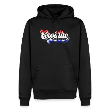 Kroatien hrvatska Kroatien hr Zagreb split Dubrovnik - Männer Premium Bio Hoodie - Schwarz - Vorne - Nico (187cm)