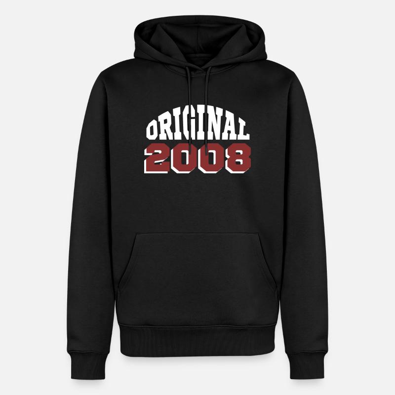 Original 2008 - Sweat à capuche Premium bio Homme - noir