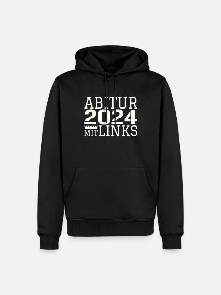Abi with left hand - Men’s Premium Organic Hoodie - black