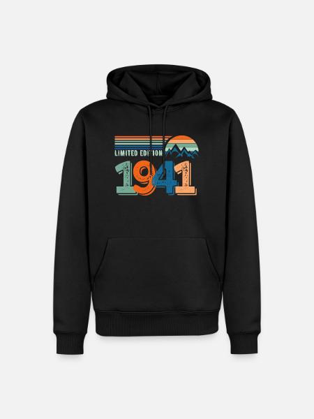 Limitierte Auflage 1941 - Männer Premium Bio Hoodie - Schwarz