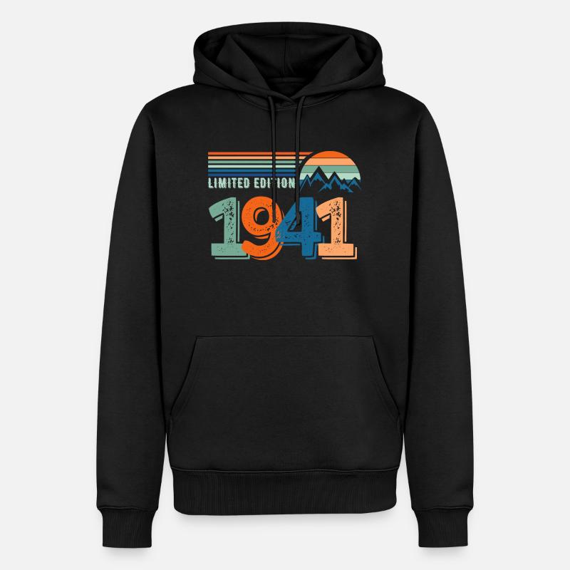 Limitierte Auflage 1941 - Männer Premium Bio Hoodie - Schwarz
