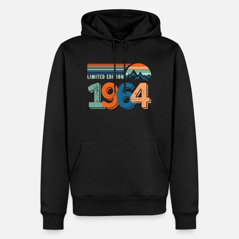 Limited edition 1964 - Sweat à capuche Premium bio Homme - noir