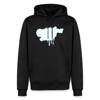 Grand-père Deluxe Meilleur grand-père Grand-père Amour Grand-père Logo de grand-père - Sweat à capuche Premium bio Homme - noir - Devant - Nico (187cm)