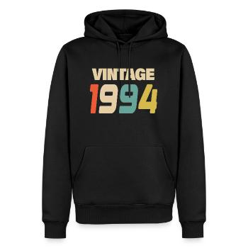 1994 Vintage Retro Classic 1994 - Männer Premium Bio Hoodie - Schwarz - Vorne - Nico (187cm)